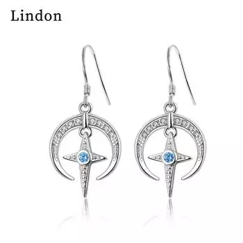 Серьги-капли Lindon из медного сплава с цирконом, серьги-капли для женщин, подарки на свадьбу