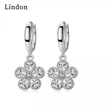 Серьги-капли Lindon из медного сплава с цирконом, серьги-капли для женщин, подарки на свадьбу