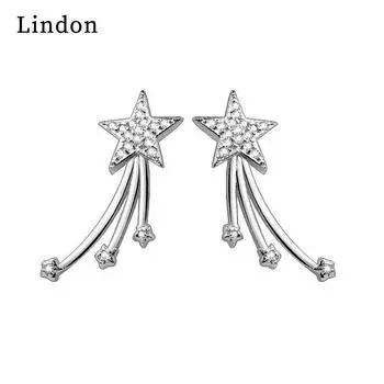 Серьги-капли Lindon из медного сплава с цирконом, серьги-капли для женщин, подарки на свадьбу