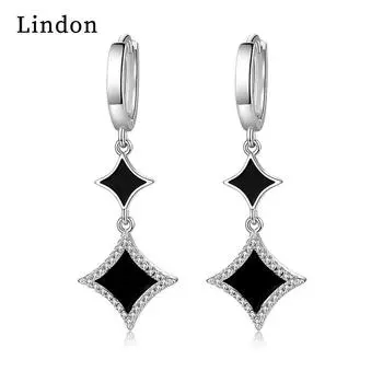 Серьги-капли Lindon из медного сплава с цирконием, серьги-капли для женщин, подарки на свадьбу