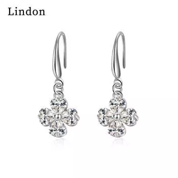 Серьги-капли Lindon из медного сплава с цирконом, серьги-капли для женщин, подарки на свадьбу