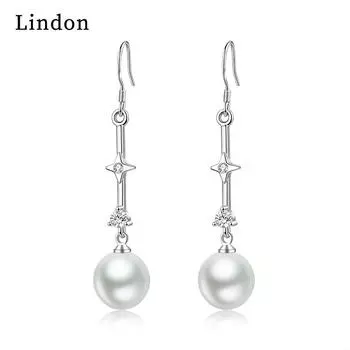 Серьги-капли Lindon из медного сплава с цирконом, серьги-капли для женщин, подарки на свадьбу