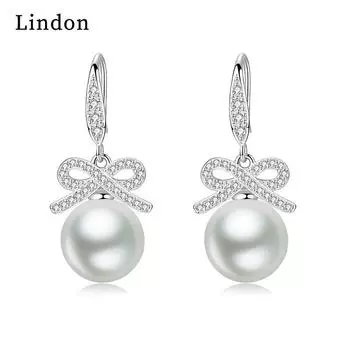 Серьги-капли Lindon из медного сплава с цирконом, серьги-капли для женщин, подарки на свадьбу