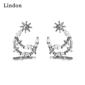 Серьги-капли Lindon из медного сплава с цирконом, серьги-капли для женщин, подарки на свадьбу