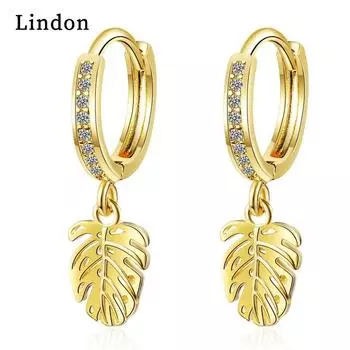 Серьги-капли Lindon из медного сплава с цирконом, серьги-капли для женщин, подарки на свадьбу