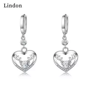 Серьги-капли Lindon из медного сплава с цирконом, серьги-капли для женщин, подарки на свадьбу