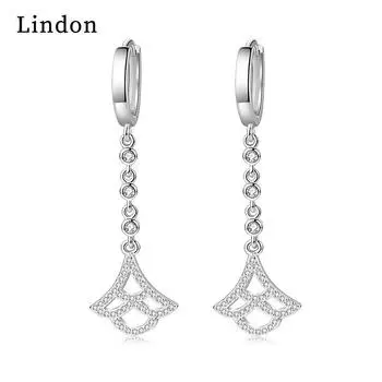 Серьги-капли Lindon из медного сплава с цирконием, серьги-капли для женщин, подарки на свадьбу