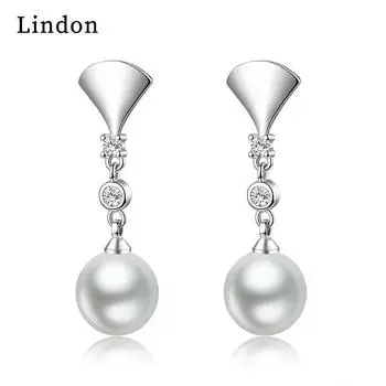 Серьги-капли Lindon из медного сплава с цирконом, серьги-капли для женщин, подарки на свадьбу