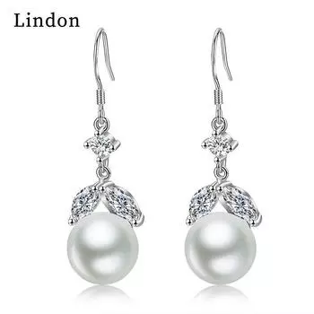 Серьги-капли Lindon из медного сплава с цирконом, серьги-капли для женщин, подарки на свадьбу