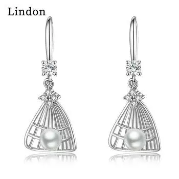 Серьги-капли Lindon из медного сплава с цирконом, серьги-капли для женщин, подарки на свадьбу