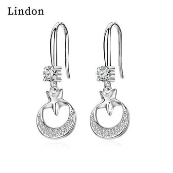 Серьги-капли Lindon из медного сплава с цирконом, серьги-капли для женщин, подарки на свадьбу