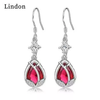 Серьги-капли Lindon из медного сплава с цирконом, серьги-капли для женщин, подарки на свадьбу