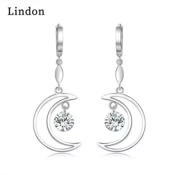 Серьги-капли Lindon из медного сплава с цирконом, серьги-капли для женщин, подарки на свадьбу