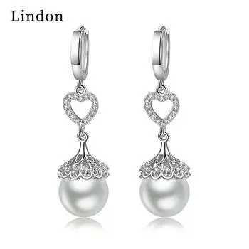 Серьги-капли Lindon из медного сплава с цирконом, серьги-капли для женщин, подарки на свадьбу