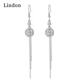 Серьги-капли Lindon из медного сплава с цирконом, серьги-капли для женщин, подарки на свадьбу