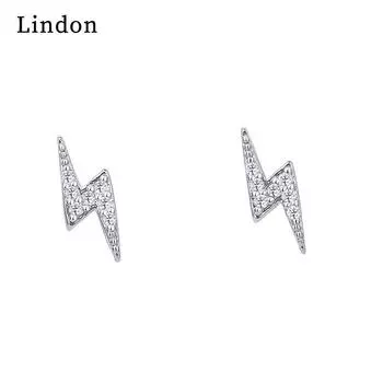 Серьги-капли Lindon из медного сплава с цирконом, серьги-капли для женщин, подарки на свадьбу серебряный