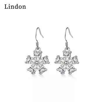 Серьги-капли Lindon из медного сплава с цирконом, серьги-капли для женщин, подарки на свадьбу