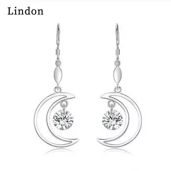 Серьги-капли Lindon из медного сплава с цирконом, серьги-капли для женщин, подарки на свадьбу