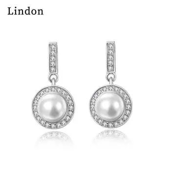 Серьги-капли Lindon из медного сплава с цирконом, серьги-капли для женщин, подарки на свадьбу