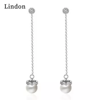 Серьги-капли Lindon из медного сплава с цирконием, серьги-капли для женщин, подарки на свадьбу