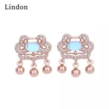 Серьги-капли Lindon из медного сплава с цирконом, серьги-капли для женщин, подарки на свадьбу