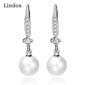 Серьги-капли Lindon из медного сплава с цирконом, серьги-капли для женщин, подарки на свадьбу