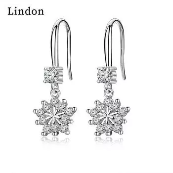 Серьги-капли Lindon из медного сплава с цирконом, серьги-капли для женщин, подарки на свадьбу