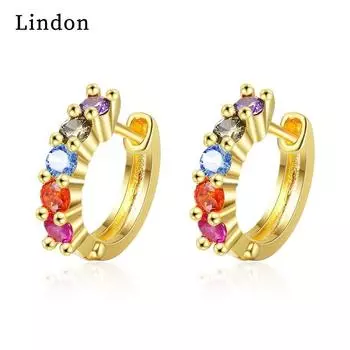 Серьги-капли Lindon из медного сплава с цирконом, серьги-капли для женщин, подарки на свадьбу