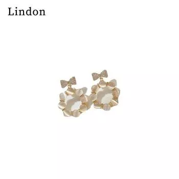 Серьги-капли Lindon из медного сплава с цирконом, серьги-капли для женщин, подарки на свадьбу золотой