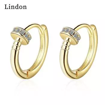 Серьги-капли Lindon из медного сплава с цирконом, серьги-капли для женщин, подарки на свадьбу