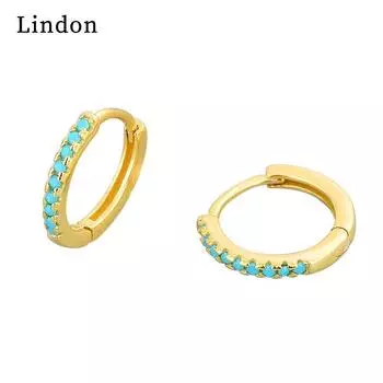 Серьги-капли Lindon из медного сплава с цирконом, серьги-капли для женщин, подарки на свадьбу серебряный