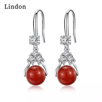 Серьги-капли Lindon из медного сплава с цирконом, серьги-капли для женщин, подарки на свадьбу