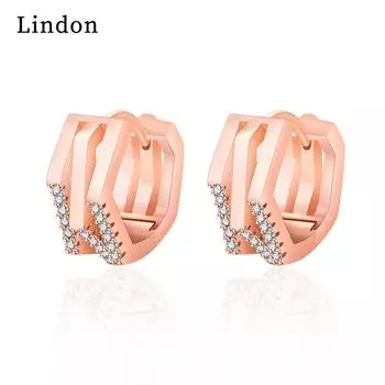 Серьги-капли Lindon из медного сплава с цирконом, серьги-капли для женщин, подарки на свадьбу