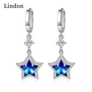 Серьги-капли Lindon из медного сплава с цирконием, серьги-капли для женщин, подарки на свадьбу