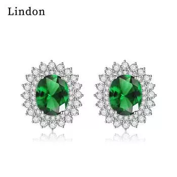 Серьги-капли Lindon из медного сплава с цирконом, серьги-капли для женщин, подарки на свадьбу белый