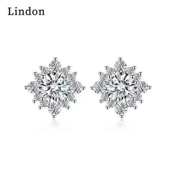 Серьги-капли Lindon из медного сплава с цирконом, серьги-капли для женщин, подарки на свадьбу белый