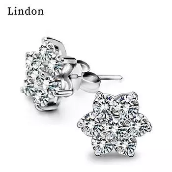 Серьги-капли Lindon из медного сплава с цирконом, серьги-капли для женщин, подарки на свадьбу серебряный