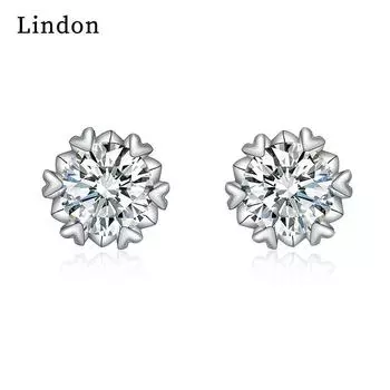 Серьги-капли Lindon из медного сплава с цирконом, серьги-капли для женщин, подарки на свадьбу белый