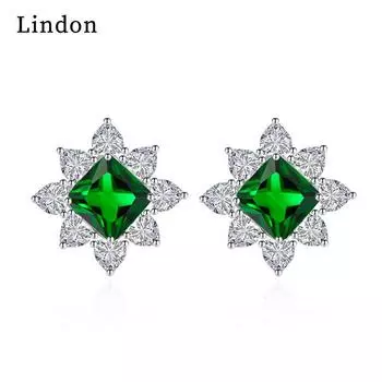 Серьги-капли Lindon из медного сплава с цирконом, серьги-капли для женщин, подарки на свадьбу белый