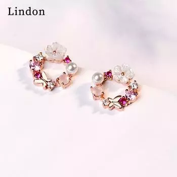 Серьги-капли Lindon из медного сплава с цирконом, серьги-капли для женщин, подарки на свадьбу