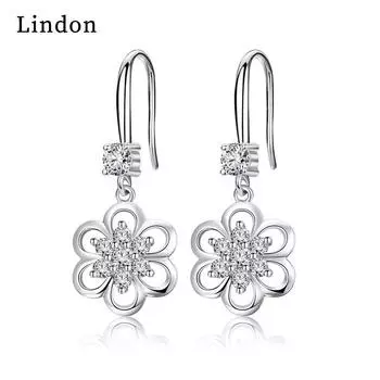 Серьги-капли Lindon из медного сплава с цирконом, серьги-капли для женщин, подарки на свадьбу