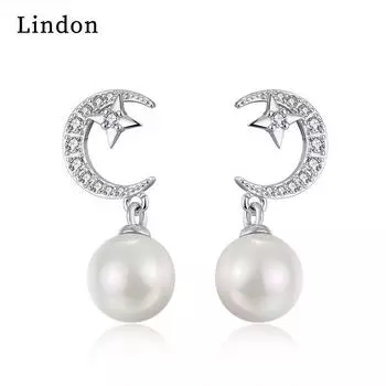 Серьги-капли Lindon из медного сплава с цирконом, серьги-капли для женщин, подарки на свадьбу