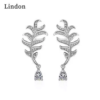 Серьги-капли Lindon из медного сплава с цирконием, серьги-капли для женщин, подарки на свадьбу