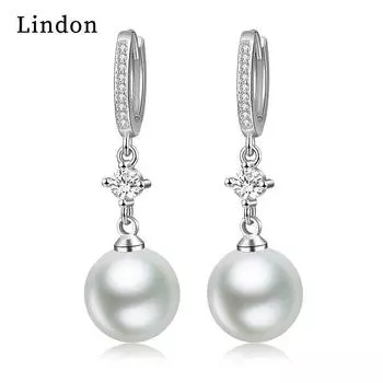 Серьги-капли Lindon из медного сплава с цирконом, серьги-капли для женщин, подарки на свадьбу