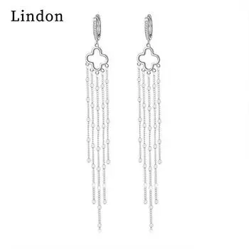 Серьги-капли Lindon из медного сплава с цирконом, серьги-капли для женщин, подарки на свадьбу