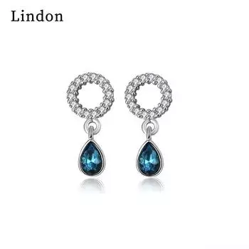 Серьги-капли Lindon из медного сплава с цирконом, серьги-капли для женщин, подарки на свадьбу