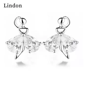 Серьги-капли Lindon из медного сплава с цирконом, серьги-капли для женщин, подарки на свадьбу