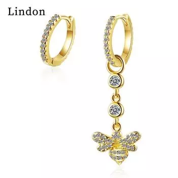 Серьги-капли Lindon из медного сплава с цирконом, серьги-капли для женщин, подарки на свадьбу