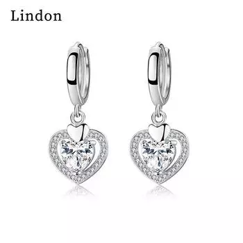 Серьги-капли Lindon из медного сплава с цирконом, серьги-капли для женщин, подарки на свадьбу