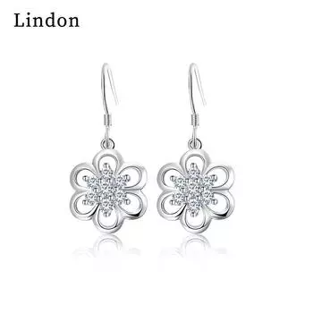 Серьги-капли Lindon из медного сплава с цирконом, серьги-капли для женщин, подарки на свадьбу